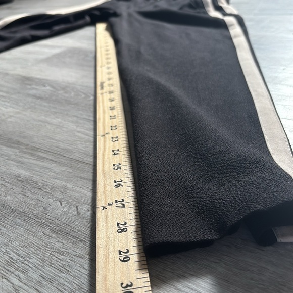 Rag & Bone Milo Side Stripe Zip Track Pants black/cream color Sz 2 - Picture 6 of 11